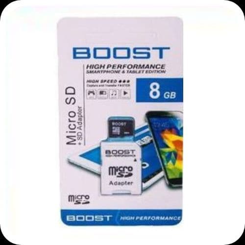 Boost Memory Card 8 GB Micro SD Card